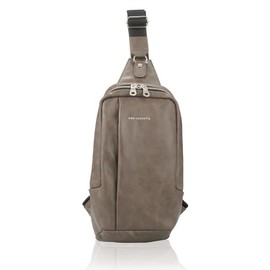 Prosperity PSAA-20-oak PSAA-20 Men's Simple Body Bag, One Shoulder Bag, Waterproof, Right and Left, brown (oak), Free size