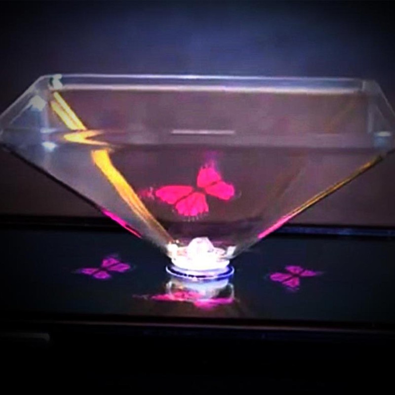 CoCreators 360 Virtual Reality Mini 3D Holographic Projection Pyramid with