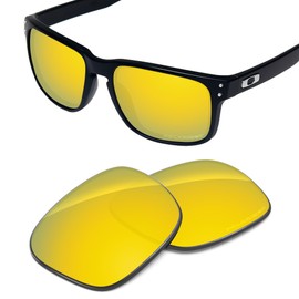 Tintart Performance Replacement Lenses Compatible with Oakley Holbrook XL OO9417 Polarized Etched-Golden Yellow