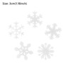 Christmas Snowflake Stickers, 50Pcs White X-mas Glow in The Dark