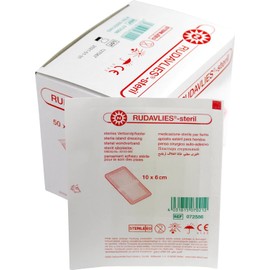 Noba Rudavlies® sterile dressing plasters, choice of sizes, pack of 50.