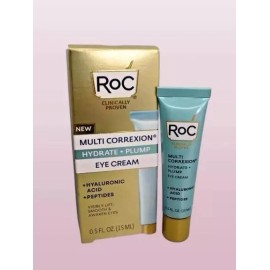 ROC MULTI CORREXION HYDRATE + PLUMP EYE CREAM 0.5 OZ BOXED LOT OF 2