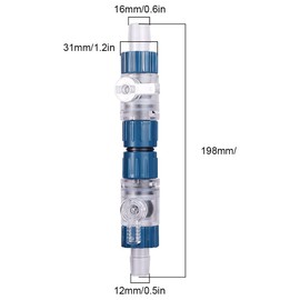 MiOYOOW Aquarium Hose Valve, Fish Tank Hose Connector Fishbowl Water Flow Control Valve with Quick Release Handle for Aquariums Fish Tanks