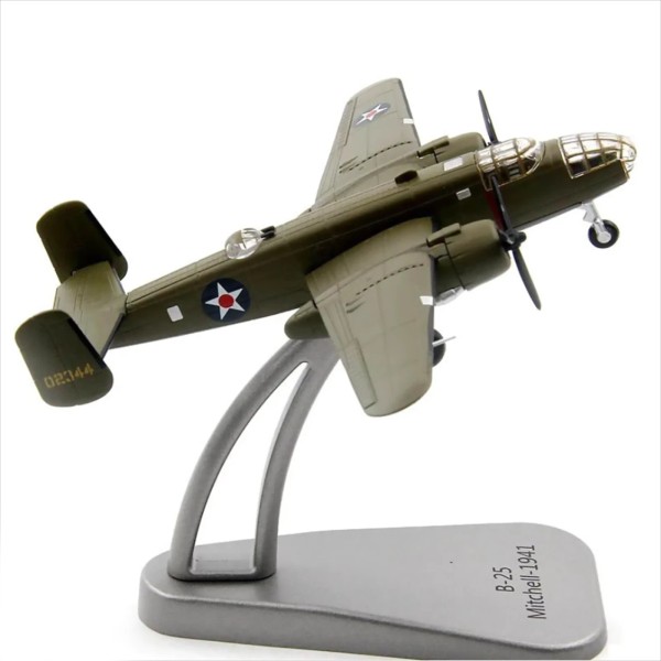 Unbranded 11.5cm 1/144 Scale B-25 Bomber Mitchell Alloy Aircraft Model