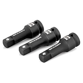 BRAZEN 1/2" Drive 3" Impact Socket Extension Set (Three Pack)