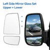 Aritoxy Passenger Right Side Lower Mirror Glass for Ford Transit