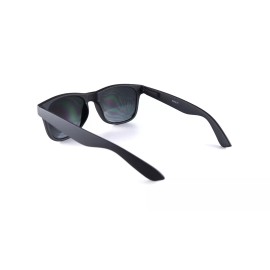ShadyVEU® ShadyVEU Super Dark Blackout Migraine Black Soft Frame 80's Retro Sunglasses