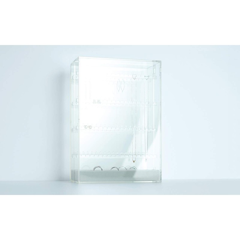 MUJI 38671480 Acrylic Necklace, Pierced Case, Open Type, Approx. Width