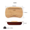 SUMISKY Lap Desk-Portable Laptop Table with Bamboo Platform Phone Holder
