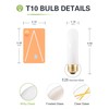 40W Equivalent Milky T10 LED Bulb, Deep Frosted Dimmable T30