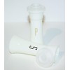 Vintage Tupperware Salt & Pepper Shakers Hourglass 6" Tall