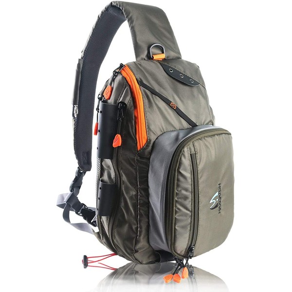 MAXIMUMCATCH Fly Fishing Sling Pack Adjustable Backpack Fishing Sling Bag (FCO Sling Pack)