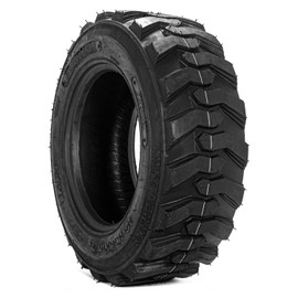 FORERUNNER Skid Steer Tires 10-16.5/12 Ply SKS1 Industrial Skid Steer Tire New Heavy Duty w/Rim Guard (Pack of 1, Tubeless)