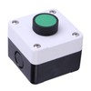 QANYEGN Weatherproof Green Push Button Switch Box, IP60 Housing Surface-Mounted