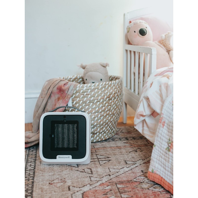 Honeywell UberHeat Plus Ceramic Space Heater for Small Rooms, White
