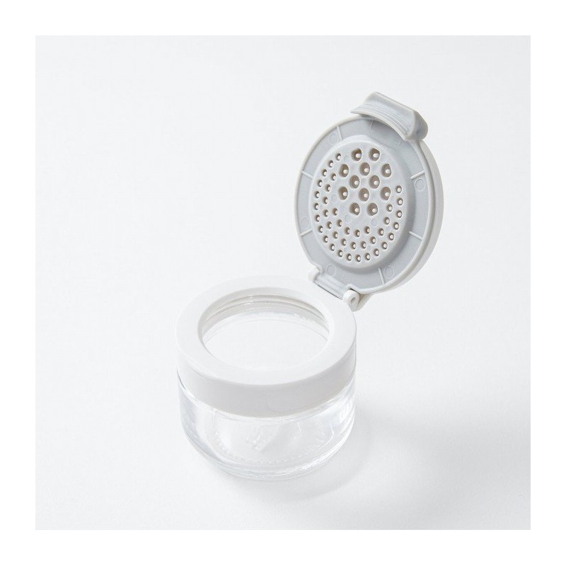 JAJU Two-Way Multi-Cap Glass Spice Bottle_85ml_2pcs, Transparent Transparent_FRFR / 자주