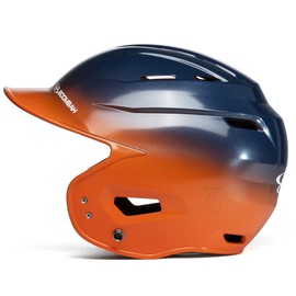 Boombah DEFCON Sleek Metallic Gloss Fade Batting Helmet NOSCAE Metallic Navy/Metallic Orange - Size Junior 6 1/4" - 7"