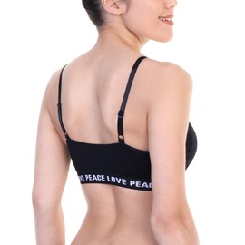 Angelina Women's Seamless Wire-Free Bralette Adjustable Straps (6PK), SE956_S-M