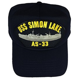 USS Simon Lake AS-33 HAT - Navy Blue - Veteran Owned Business