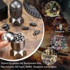 Metal DND Dice Set with Spinning Missle Container Cyberpunk Style