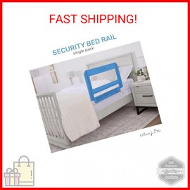 Dream On Me Lightweight Mesh Security Adjustable Bed Rail for Toddler, Breathabl