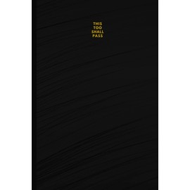 Minimalist Solid Plain Black Journal Notebook with Word Lines of Quote CHANGE IS A GOOD THING 6"X9": Simple modern but unique motivational novel ... Great gift for self, family and friends!
