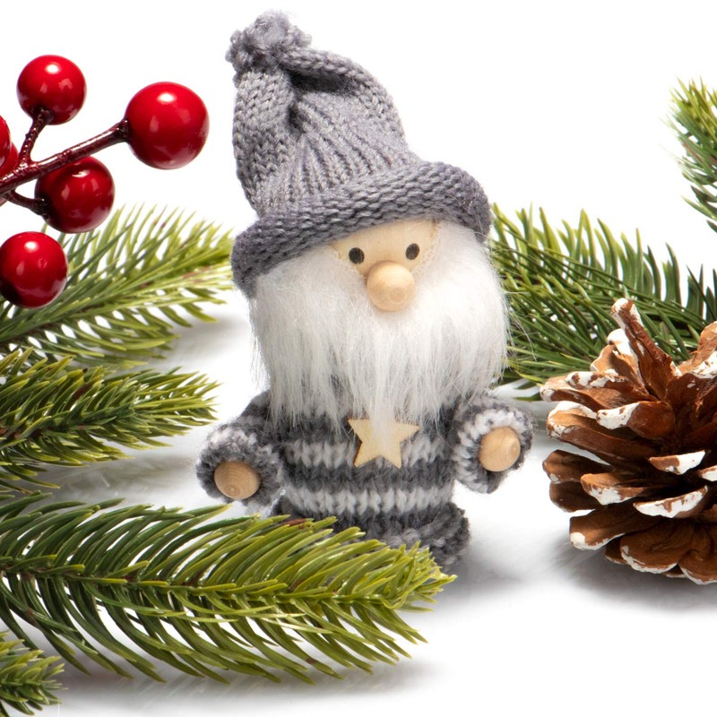 com-four® Christmas Hanging Figures, Gnomes, Various Tree Hanging Figures, Premium