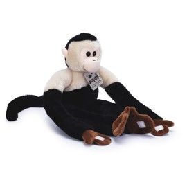 Plush Hanging Capuchin Monkey with Velcro on Paws and Feet - Soft Plush Toy - For Kids Boys Girls Cuddly Plush Toy - Perfect Cuddly Gift for Kid - 46 cm Long