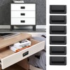 PERSENTU 6Pcs Punch-Free Hidden Drawer Handle Cabinet Handle Drawer Handle