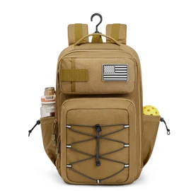 G4Free Pickleball Bag Fits 2 to 6 Paddles, Large Pickleball Backpack with Fence Hook for Men and Women(Khaki)