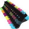 eallco Womens Ankle Socks 6 Pairs Running Athletic Cushioned Sole