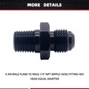 HiSport 6AN to 1/8 NPT Male Hose Fitting Adapter, Universal