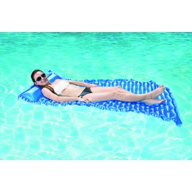 Poolmaster Roll 'N Go Swimming Pool Mattress Float, Blue