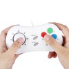 Mini Wired Gamepad Game Console Controller for SNK NEOGEO (White)