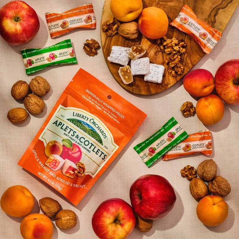 Liberty Orchards, Aplets & Cotlets - Applet & Apricot Lokum
