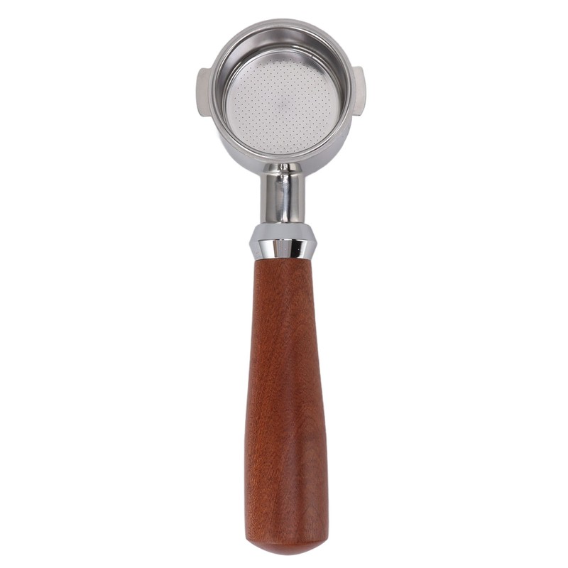 51mm Bottomless Portafilter 2 Ears Stainless Steel Basket and Redwood