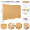 Briwooody Large Bulletin Board Felt Cork Boards for Wall Frameless