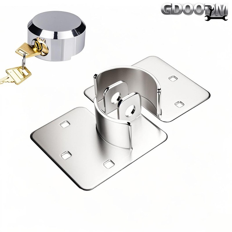 2 Pack Puck Lock, Hidden Shackle Padlock Heavy Duty Trailer