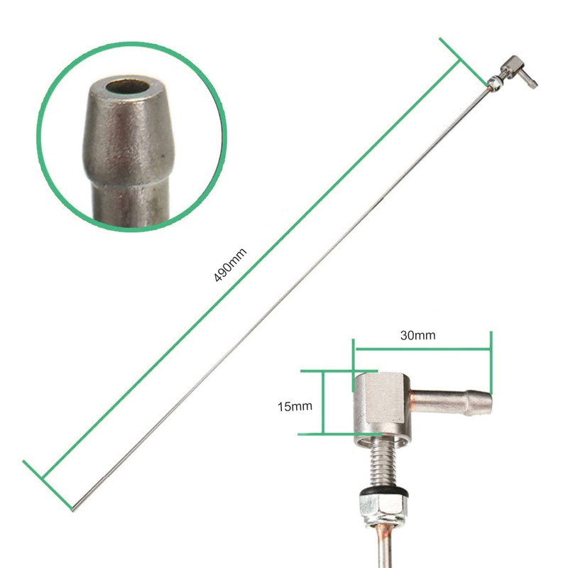 RUIZHI Tank Removal, 490 mm Long Standpipe for Car Fuel