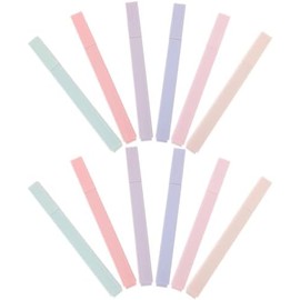 Operitacx Marcadores Resaltadores para Estudio y Lectura 12 Piezas Set Tonos Pastel Fluor Suaves Punta Oblicua para Estudiantes y Profesores Uso Escolar y Notas