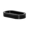 Flyshop Black 25 x 40mm, 1" x 1-9/16" Oval Rubber