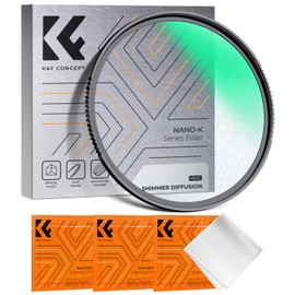 K&F Concept 58mm Shimmer Diffusion 1 Effect Filter Optical Glass 18 Multi-Coated Glimmer Glass Filter for Camera Lens with 3 Cleaning Cloth (K-Series)
