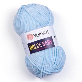Yarnart Dolce Baby Yarn Soft Chenille Velvet Medium Yarn Blanket Amigurumi Crochet 50 Gram (1.76 oz) 93 Yards (749)