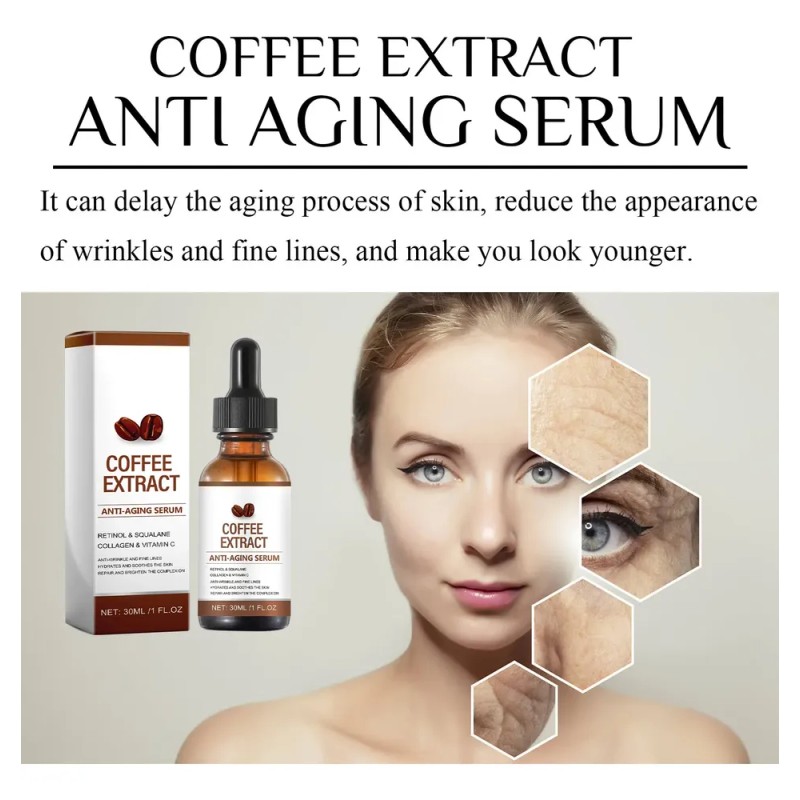 30 Ml De Cafeína Para Rostro, Antienvejecimiento Facial Para