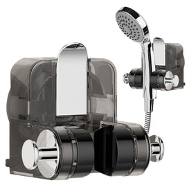 Suction Cup Shower Head Holder | Bathroom Shower Wand Holder,Integrated Suction Cup Shower Rack, Adjustable Shower Holder for Bathroom, Punching