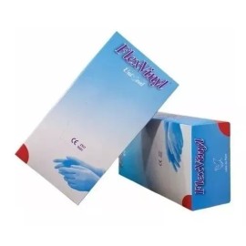 UniSeal Guante De Vinyl Vinil Color Azul Uniseal Talla Mediana