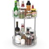 XWF Lazy Susan 360° Rotating Double Layer Storage Rack -
