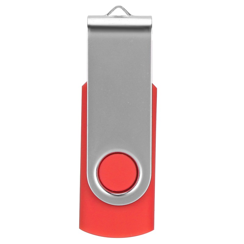 USB Flash Drive Candy Red Rotatable Portable Storage Memory Stick