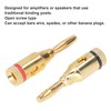 24Pcs/Set Gold Plated Banana Plugs Quick Connectors Universal for Car
