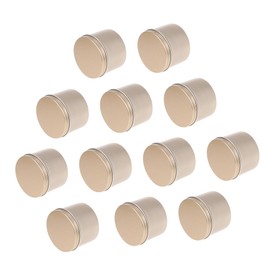 Healeved 100ml Aluminum Cream Jars 12pcs Leak-Proof Storage Containers for Cosmetics and Hair Wax Travel-Friendly Small Aluminum Boxes with Lid for Beauty Products